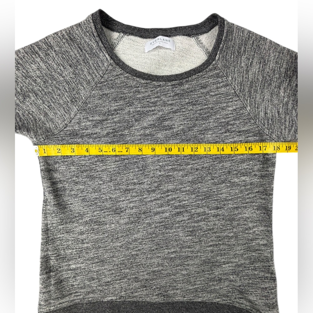 Evereve | The Crew Sweatshirt | Marled Grey | Small |‎ Like New!! - Picture 6 of 6
